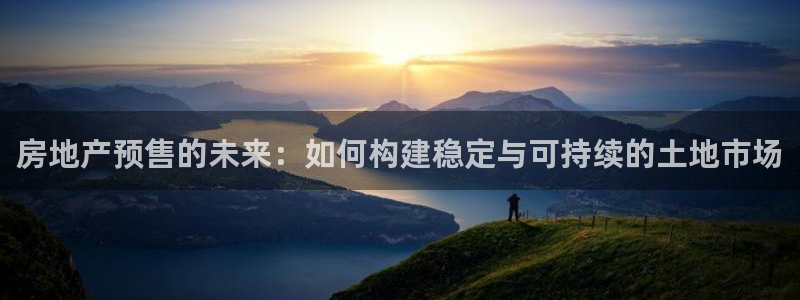 新宝5注册平台：房地产预售的未来：如何构建稳定与可持续的土地