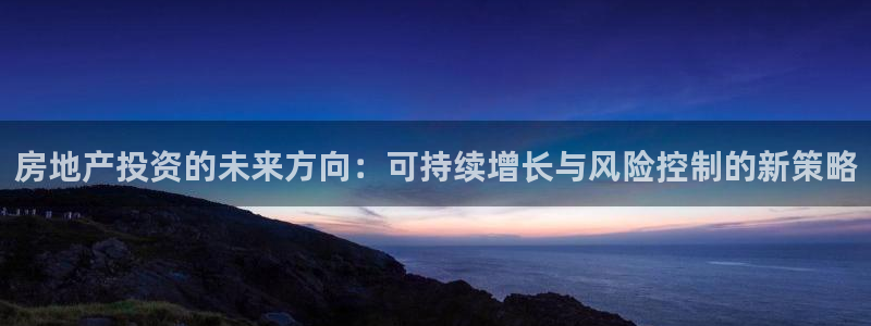 新宝5软件下载：房地产投资的未来方向：可持续增长与风险控制的