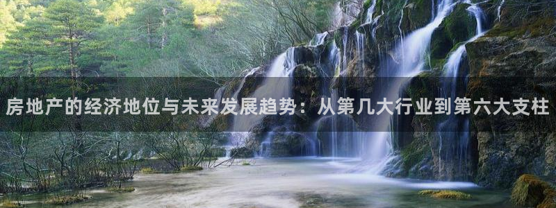 新宝5测速平台登录：房地产的经济地位与未来发展趋势：从第几大