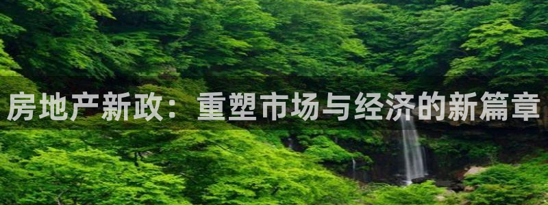 新宝5是谁：房地产新政：重塑市场与经济的新篇章