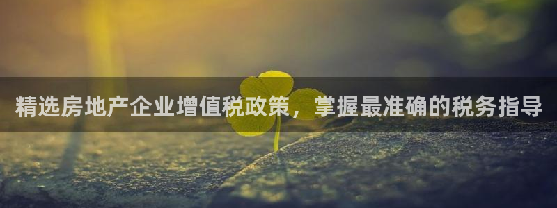 新宝5注册流程：精选房地产企业增值税政策，掌握最准确的税务指