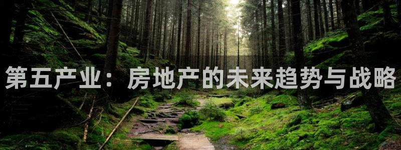 新宝5-测速：第五产业：房地产的未来趋势与战略
