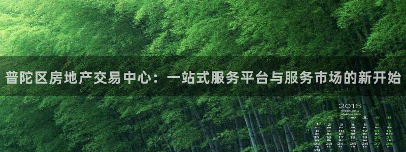 新宝5登录：普陀区房地产交易中心：一站式服务平台与服务市场的