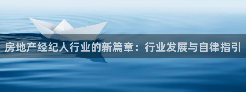 新宝5平台霸：房地产经纪人行业的新篇章：行业发展与自律指引