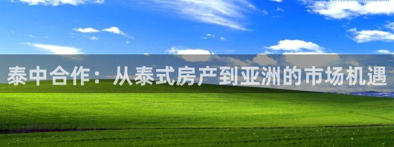 新宝5客户端登录：泰中合作：从泰式房产到亚洲的市场机遇