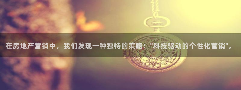 新宝5娱乐网址：在房地产营销中，我们发现一种独特的策略：\
