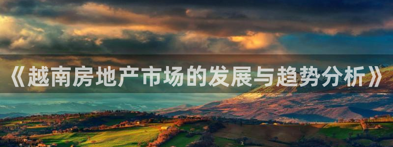 新宝5入口：《越南房地产市场的发展与趋势分析》