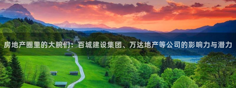 新宝5登陆地址：房地产圈里的大腕们：百城建设集团、万达地产等