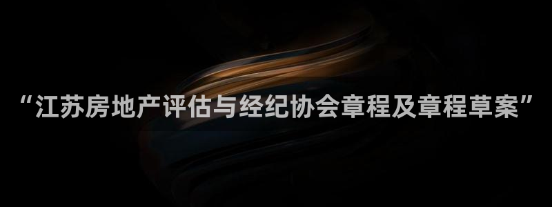 新宝5公司：“江苏房地产评估与经纪协会章程及章程草案”